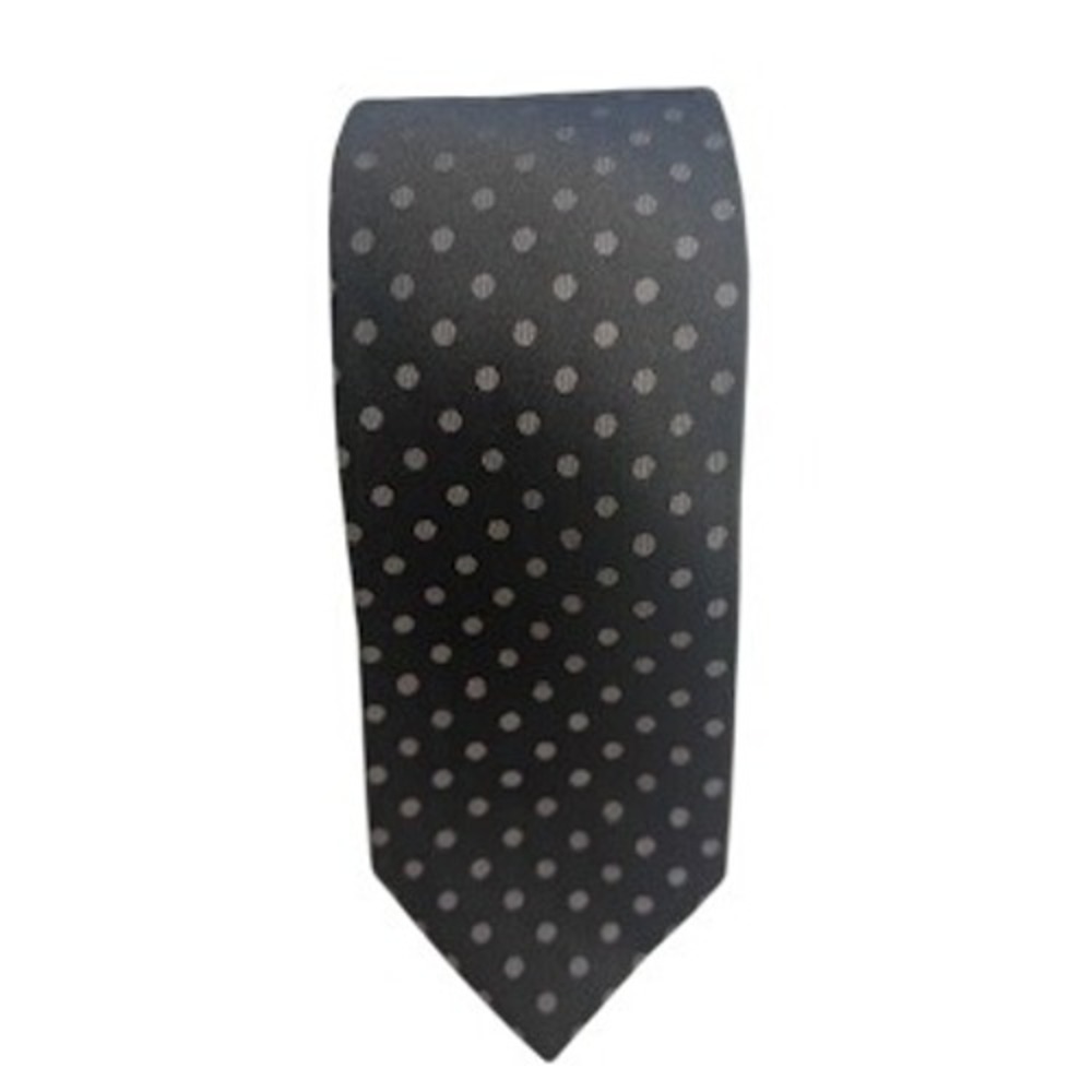 JF J. Ferrar Black Polka Dot Necktie‎ Classic Business Formal Career